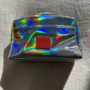 Jeffrey star holographic makeup bag